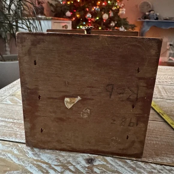 ☕️Vintage Wooden Coffee Grinder w/ Drawer & Hand Crank☕️
